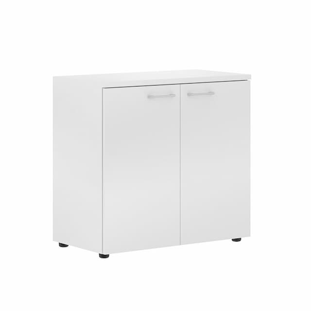 Шкаф с глухими малыми дверьми и топом Skyland XLC 85.1 белый 856х432х820 XTEN