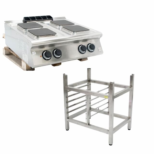 Плита электрическая 4-конфорочная Modular EM 70/80 PCEQ-T+подставка арт. УТ-00087769 (Без эксплуатации 1 шт)