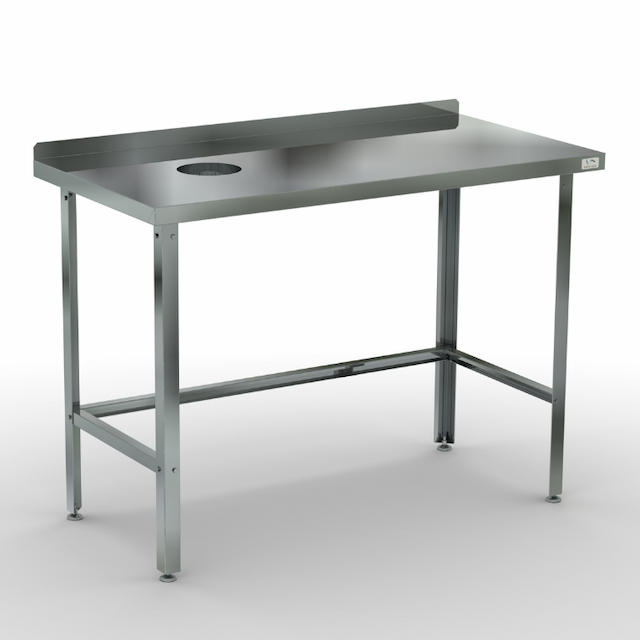 Стол для сбора пищевых отходов с бортом КОБОР СРОБ-120/70/430 Л/П