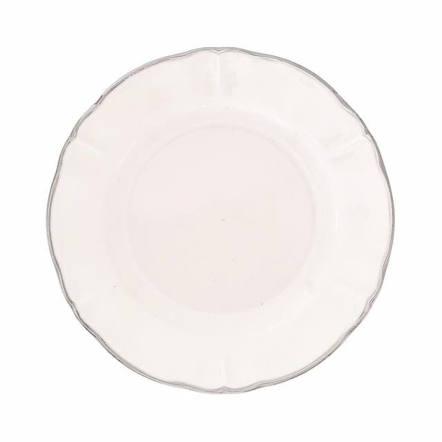 Тарелка Ø 20,5 см Bitossi Parisienne PAR03002 (цвет молочный, с платиновым ободком)