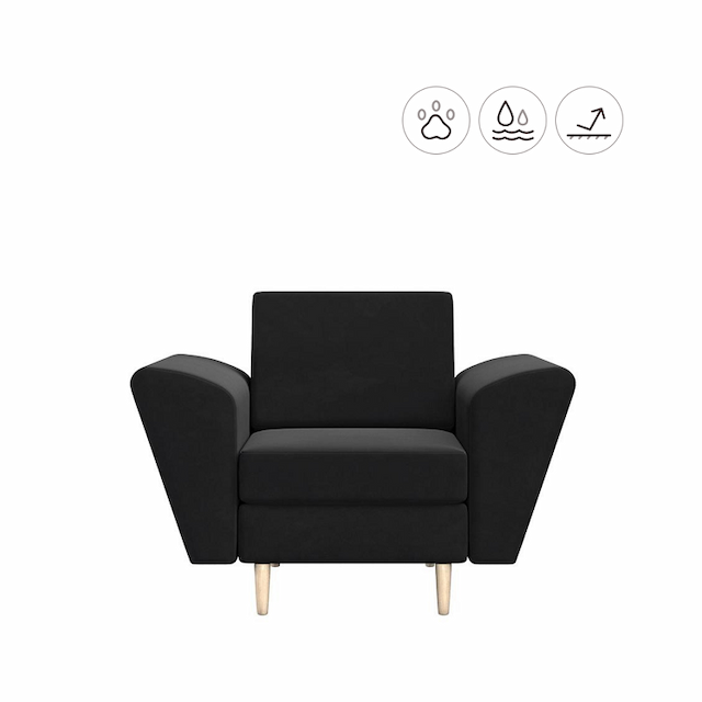 Кресло Мастерфабрик Мазего Saga dark grey ткань рогожка