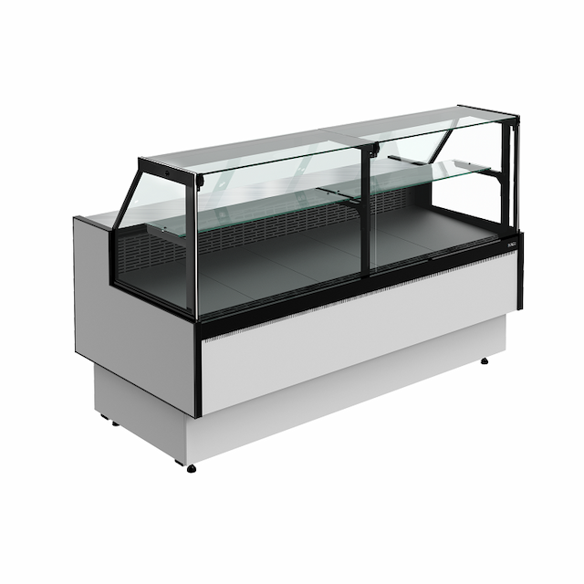 Витрина холодильная Carboma PRAIA 2 GC85 VM 1,8-1 с боковинами 9006-9005