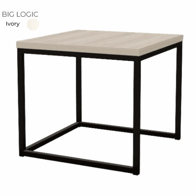 Стол журнальный квадратный большой Алсав BIG LOGIC 21B-LOGIC.001 Ivory