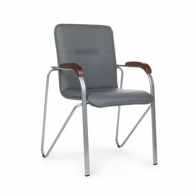 Стул с деревянными подлокотниками Riva Chair Самба (SMB-02) серый