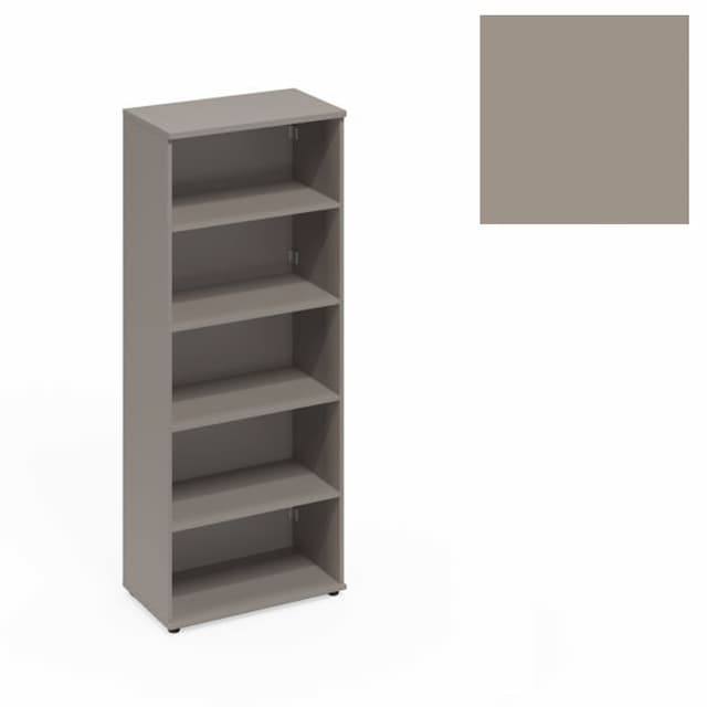 Стеллаж высокий с задней стенкой ДСП Юнитекс А4 (78x43.4x193) А4 376 МП мокко премиум