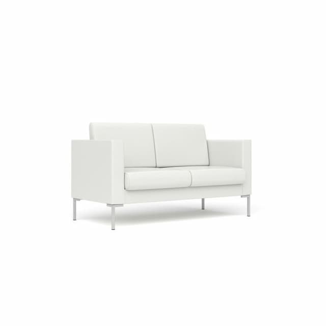 Диван 2-местный Юнитекс БЕРЛИН Бр. 004.01 экокожа премиум / белая